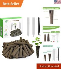 Efficient 30 Pack Grow Sponges for Herbs, Vegetables - Hydroponic Gardening 15.99 per gallon