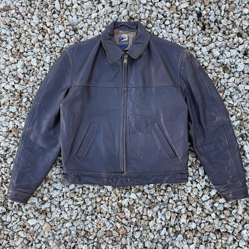 GELMOK 30s〜40s Green わらい Motorcycle Jacket
