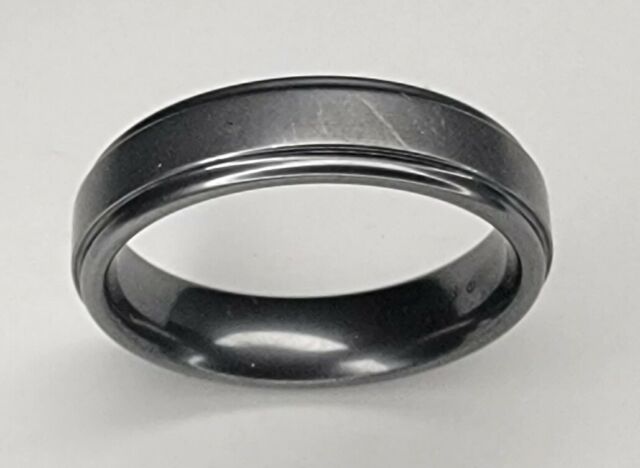 FG TUNGSTEN CARBIDE Men&#039;s Size 12 - 6 MM Comfort Fit Double Groove Wedding Band