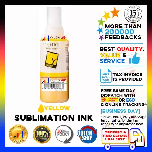 Dye Sublimation Ink for all Epson EcoTank printers ET-2810 2811 1810 4800 5800 - Picture 6 of 6