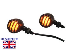 LED Indicators for Indian Chief & Scout Prison Style Crinkle Matt Black Steel