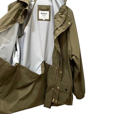 Barbour Scye United Arrows Khaki Nylon Coat Size 38 2Way Barbour Scye United Arrows Khaki Nylon Coat Size 38 2Way