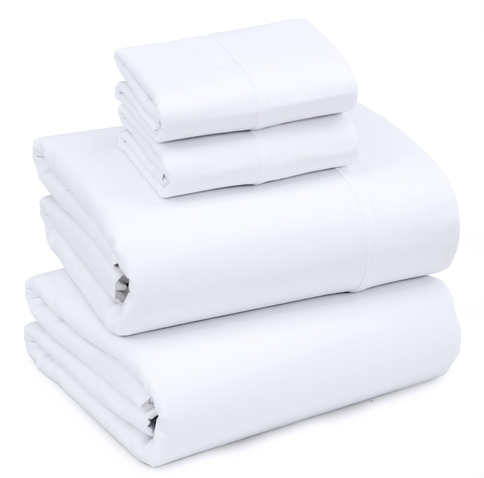 Full Size Sheets Set, Brushed Microfiber Sheets 4 Pieces (1 Fitted Sheet, 1 F...