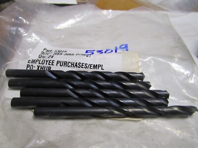 9/32'' x 4-1/4'' OAL 118° Black Oxide High Speed Steel Straight Jobber Drill QTY 5