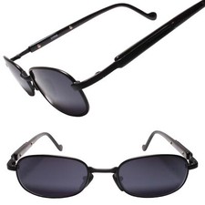 True Vintage Timeless Old-School Nostalgic Vibes Rectangle Black Sunglasses