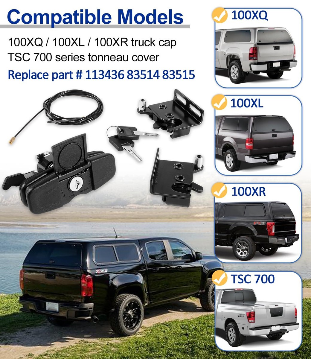113436 Twist Handle Kit Latches for Leer Truck Cap 100XQ 100XL