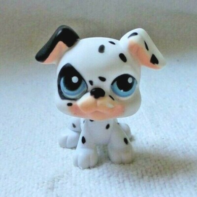 Figurine Littlest Pet Shop Chien Dalmatien N°44 - Hasbro - Occasion - Collection Jouet