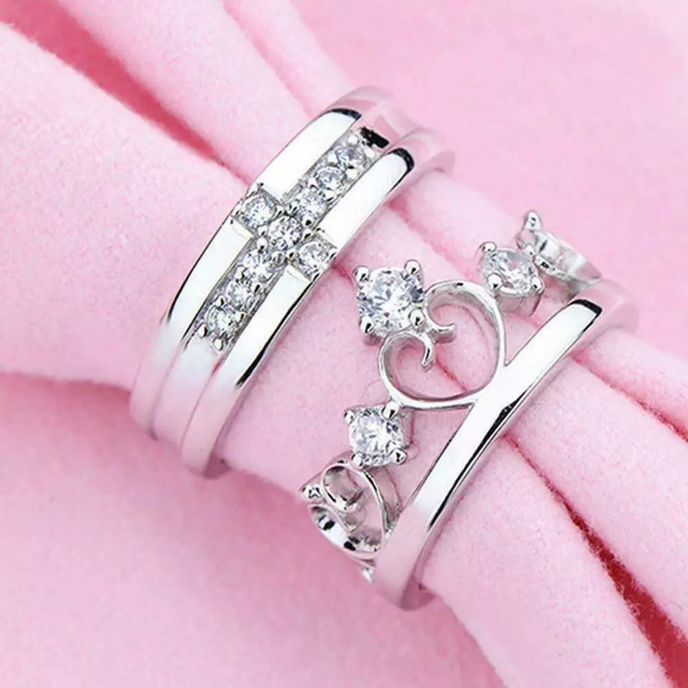 Silver ring king deals and queen