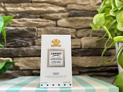 CREED Aventus Eau de PARFUM 3 x .33oz/10ml Travel Size Spray for