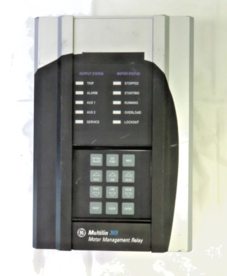 GE Multilin 369-HI-0-0-0-0-0-E Motor Management Relay, FOR PARTS/REPAIR