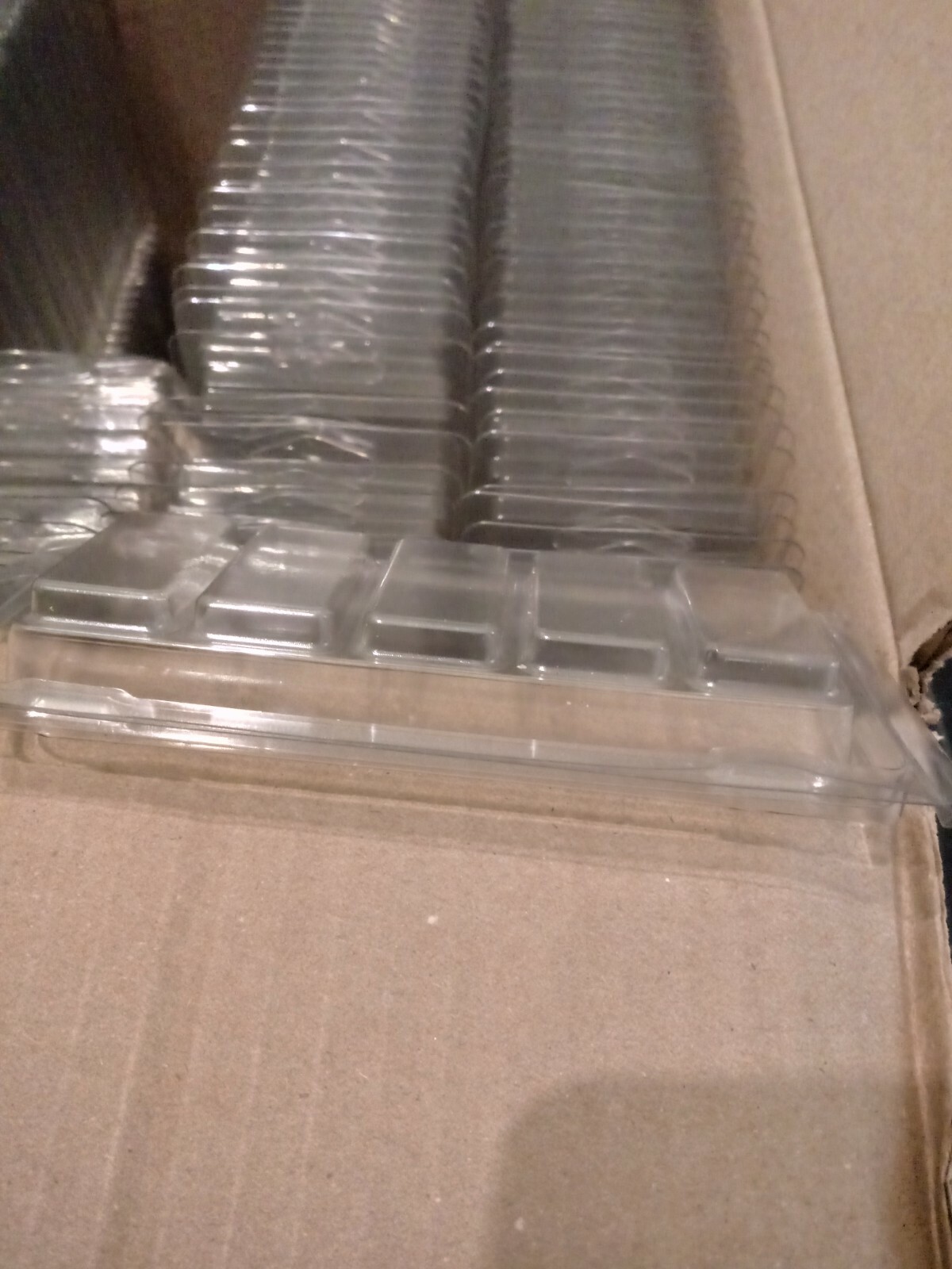 Wax Melt Clamshells Recyclable 5 Cell PET Snap Bars. Quantities of 25/50/75 eBay