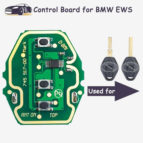 Replacement Remote Car Key Control Board Fob 3 Button 315MHz for BMW EWS System - Picture 1 of 2