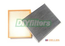 COMBO SET CARBON CABIN & ENGINE AIR FILTER FOR FORD EDGE, FUSION + LINCOLN MKX
