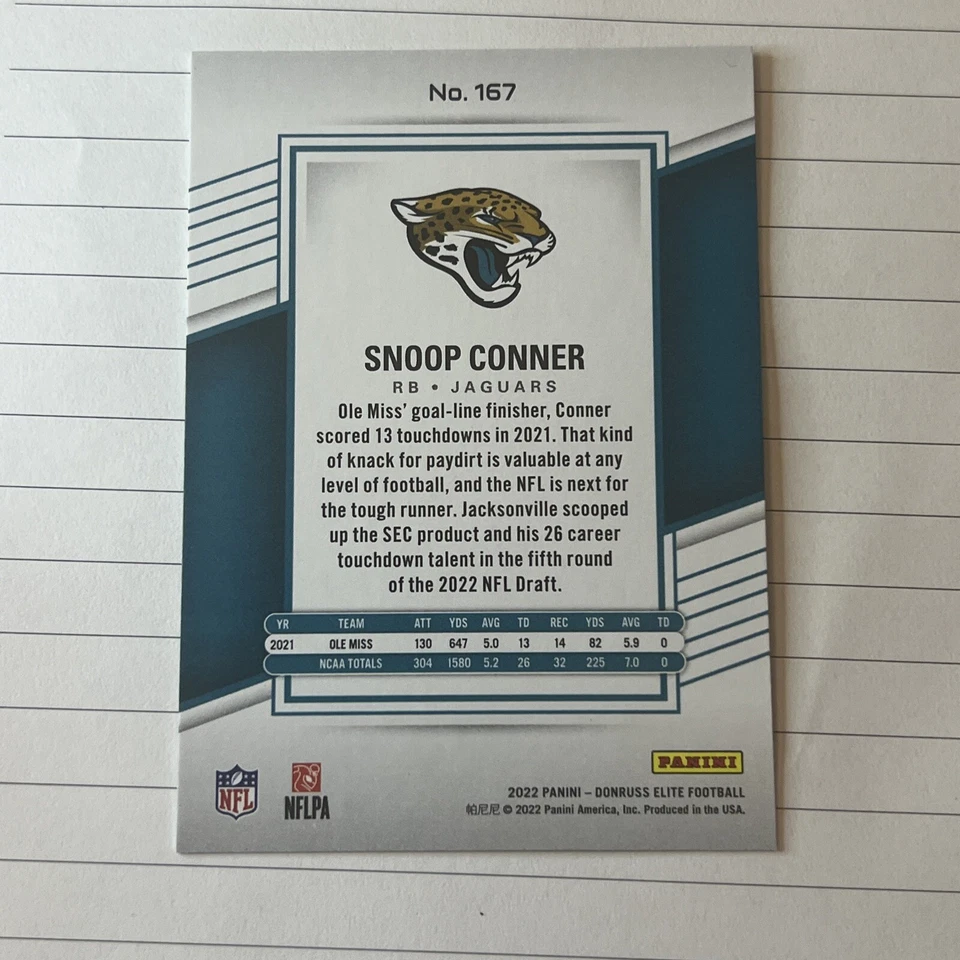 2022 Panini Donruss Elite - Rookies Green #167 Snoop Conner (RC) - Image 2 of 2