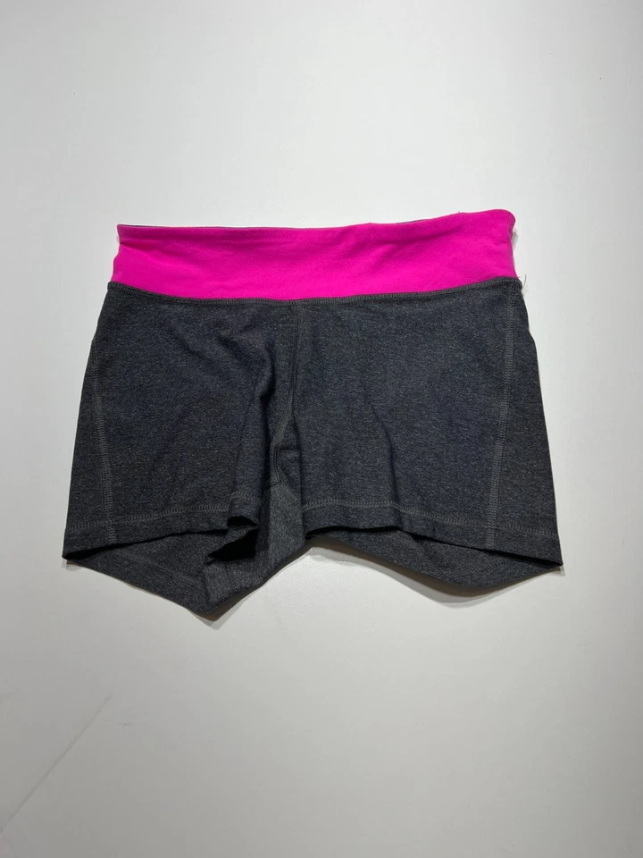 Pantalones Cortos C9 Champion Mujer Talla Pequeña Gris Rosa Spandex Entrenamiento Activo Gimnasio Foto 2 de 4