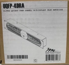 MIDDLE ATLANTIC UQFP-4DRA Ultra Quiet Fan Panel with Display / BLK Anodized