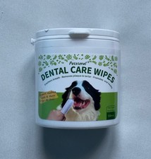 Dental Care Wipes for Dogs and Cats, 50 Count, Teeth and Gum Cleaning, Plaque...
