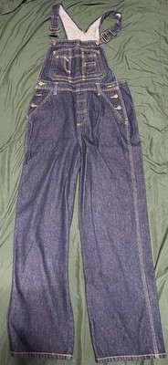 Stephen Hardy Women's Denim Blue Jeans Squeeze Bib Overalls, Size M