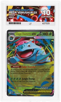 Mega Venusaur EX 003/132 ACE Mega Evolution Pokemon ACE 10 Gem Mint