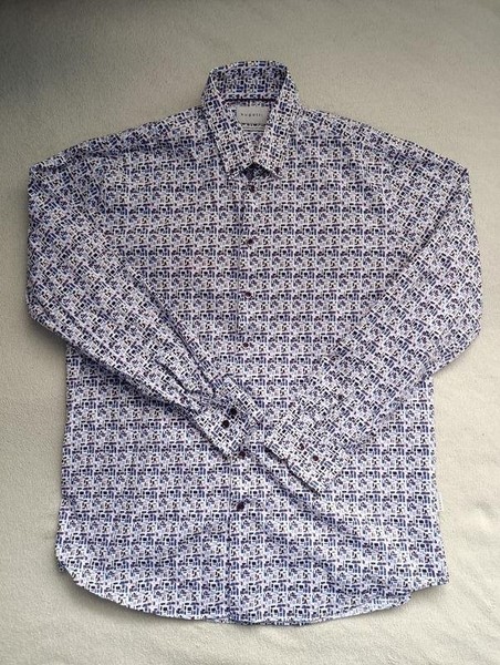 Men Bugatti Shirt Multicolor Cotton 40 /L / 48