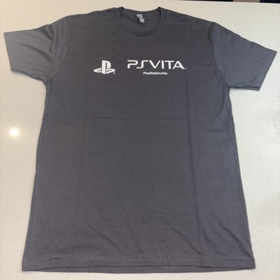 Vintage PlayStation PS Vita T-Shirt Gray Never Stop Playing L