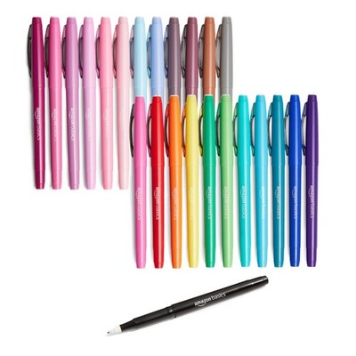Felt Tip Marker Pens Assorted Colors No Fray Felt Tip Smear Proof for 1 Count