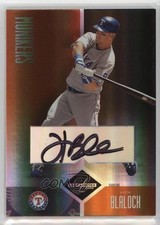 2004 Leaf Limited Monikers Bronze Signatures 49/50 Hank Blalock #246 Auto 9cf