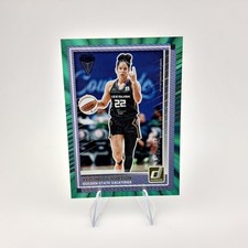 2025 Panini Donruss WNBA Veronica Burton 21 GREEN LASER HOLO