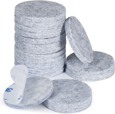 Furniture Pads 50Mm,18 PCS 5Mm Felt Floor Protector Slider Pads for Desk Sofa