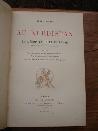 7703 Binder Au KURDISTAN en Mésopotamie et en Perse Quantin 1887 - Imagen 4 de 12