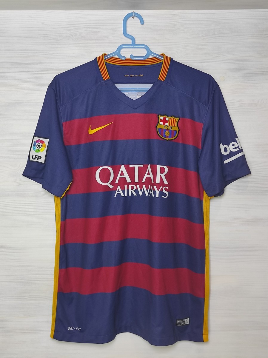 BARCELONA FC 2015-16 HOME SHIRT NIKE 658794-422 SPAIN SOCCER SIZE