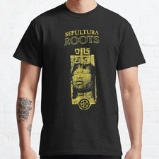 Mens Sepultura Roots Band T-shirt Vintage Legend Music Artist Tee for Guys