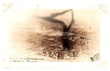 1919 WWI American Army Cantonement St Nazare France Vintage Real Photo Postcard