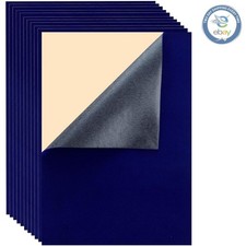 Creative 10PC Blue Self-Adhesive Felt Sheets - Ideal for Art Craft Projects