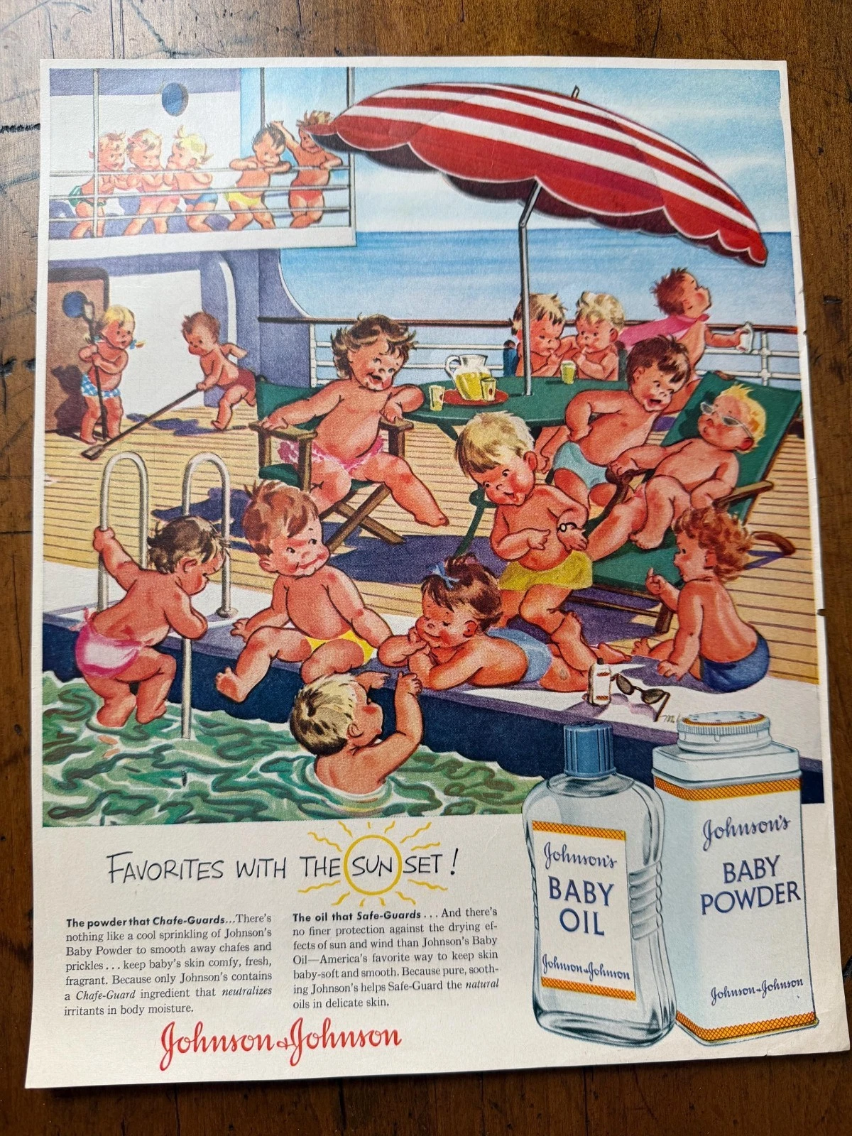 Vintage 1950s Johnson’s Baby Powder Original Print Ad
Opens in a new window or tab