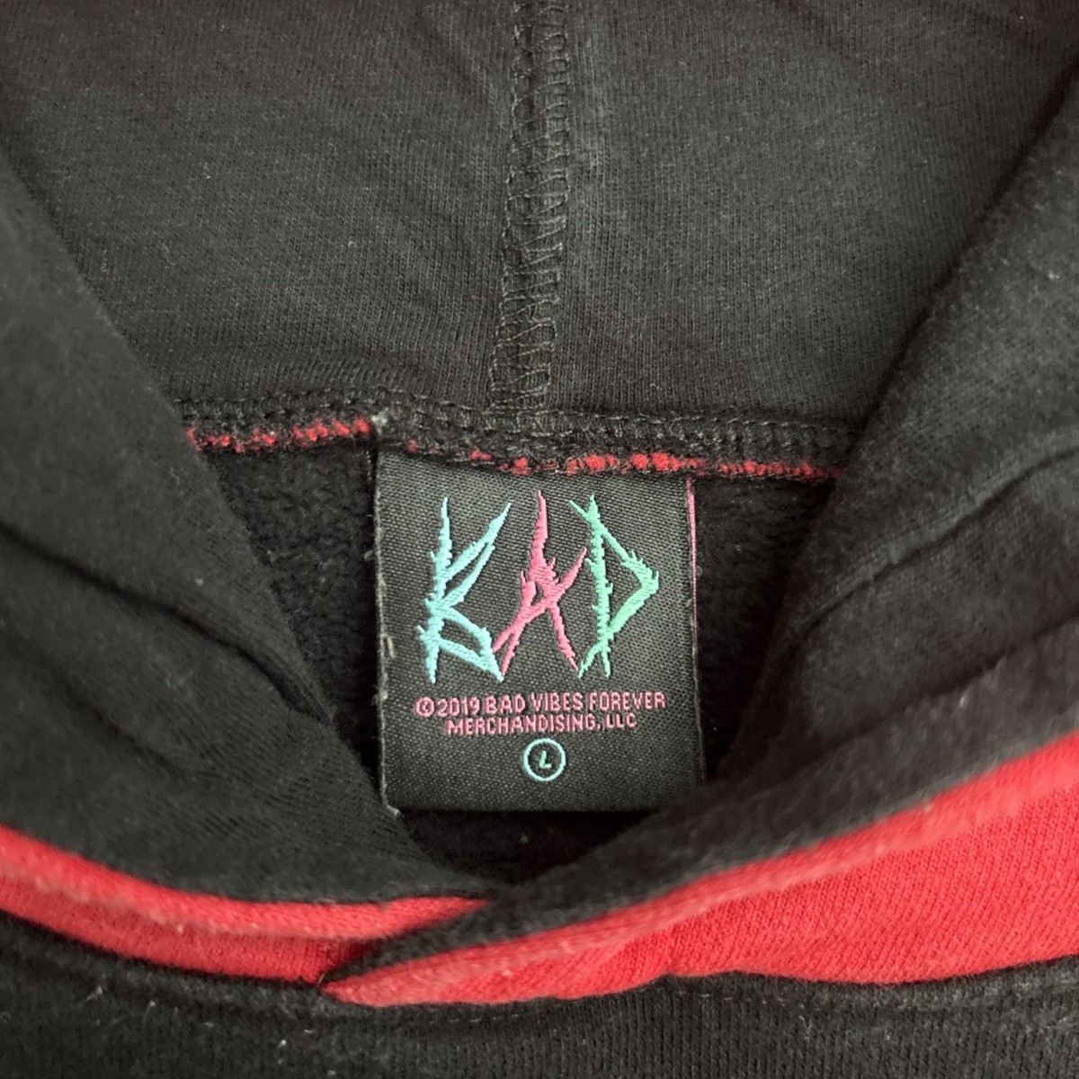 Bad Vibes Forever XXXTentacion Colorblock Hoodie Sweatshirt Size