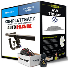 Für VW Tiguan Typ CT1 Anhängerkupplung abnehmbar +eSatz 7pol 09.2023-jetzt Set