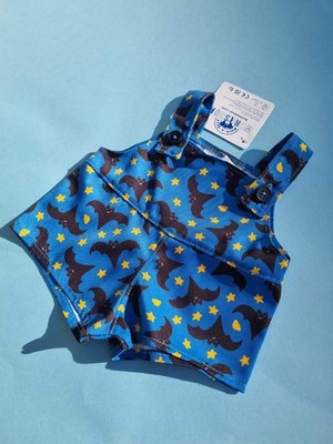Build A Bear Halloween Overall blau mit Fledermäusen 2026 Edition neu mit Etikett 