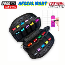 USB Flash Drive Storage Case 20 Slots Electronic Organizer Black Carrying Case