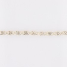 .50ctw Diamond Cluster X-Link 7.25" Tennis Bracelet 10k Yellow Gold 4.42 Grams