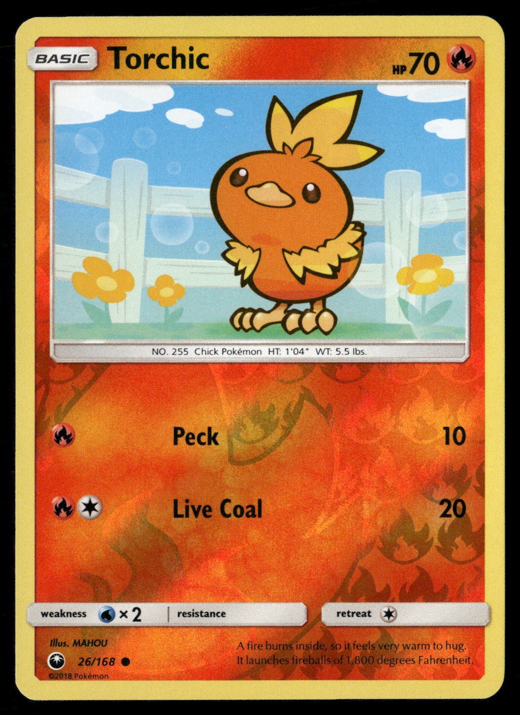 Torchic 26/168 Common Celestial Storm Pokemon Reverse Holo NM/M