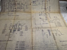 EDLUND #2 MS-12 MACHINE TOOL DRAWING DIAGRAM BLUE PRINT ENGINEERING