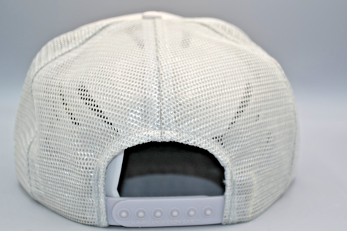 Vintage Maui Hawaiian Headwear Gray Grey Mesh Trucker Hat Cap Snapback Gold Leaf - Picture 5 of 8