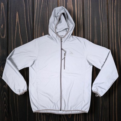 LL BEAN NO FLY ZONE BUG REPELLING JACKET MENS MEDIUM M GRAY