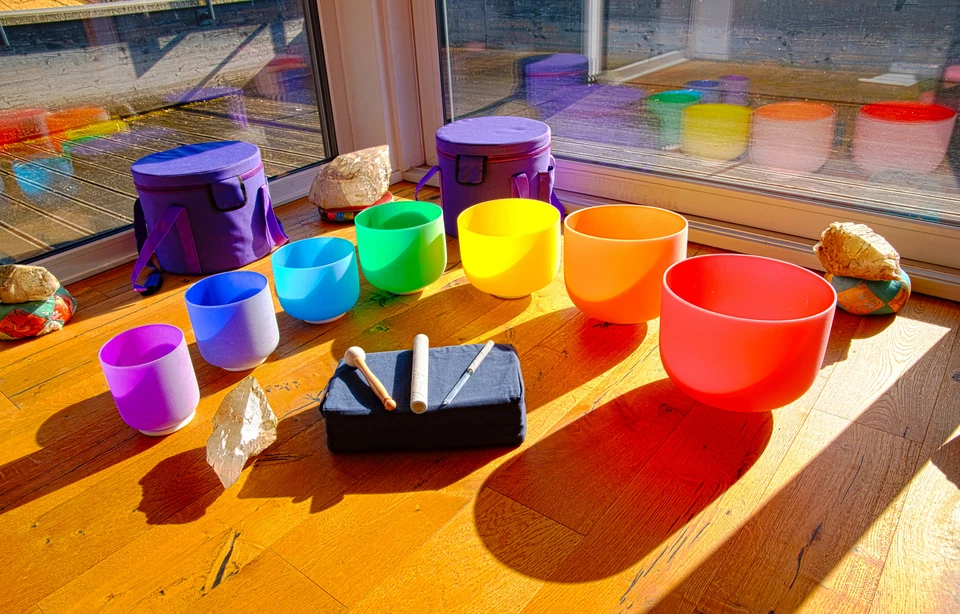 Chakra Kristallklangschalen, Zubehör, Stimmgabeln, Berk