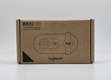 Logitech Brio 101 Full HD 1080p Webcam Black Auto-Light Balance Built-In Mic