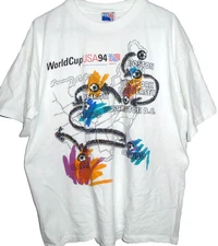 Vintage  1994 USA Football World Cup soccer t shirt Apex One XL