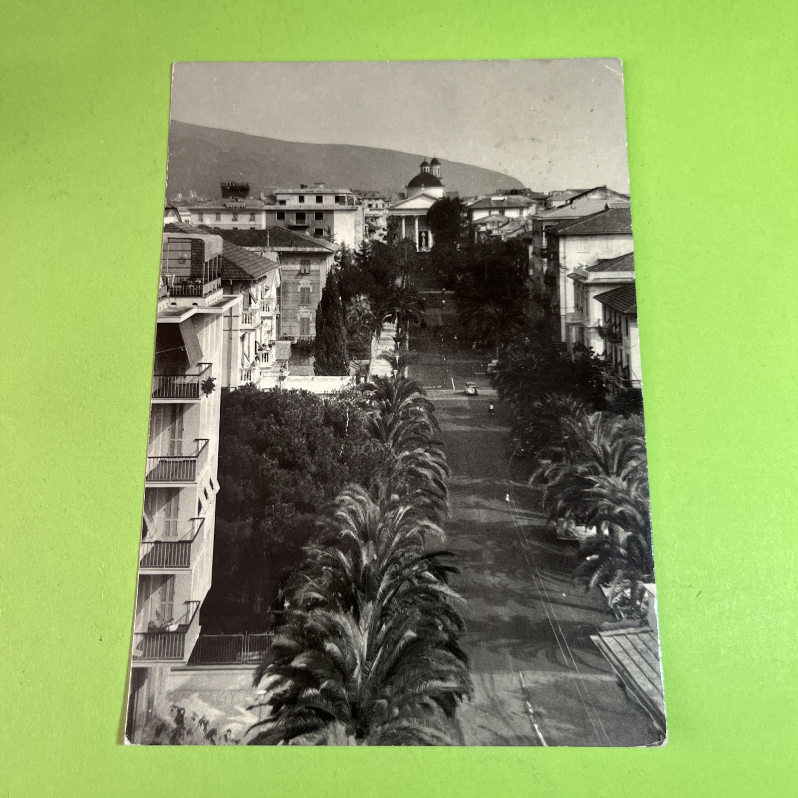 CHIAVARI VIALE DELLE PALME VIAGGIATA - CARTOLINA COLLEZIONE Bianco E Nero