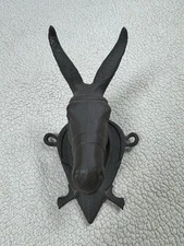 Vintage "Old Kate" Brown Mule Head Wall Hanging Ceramic Plaque