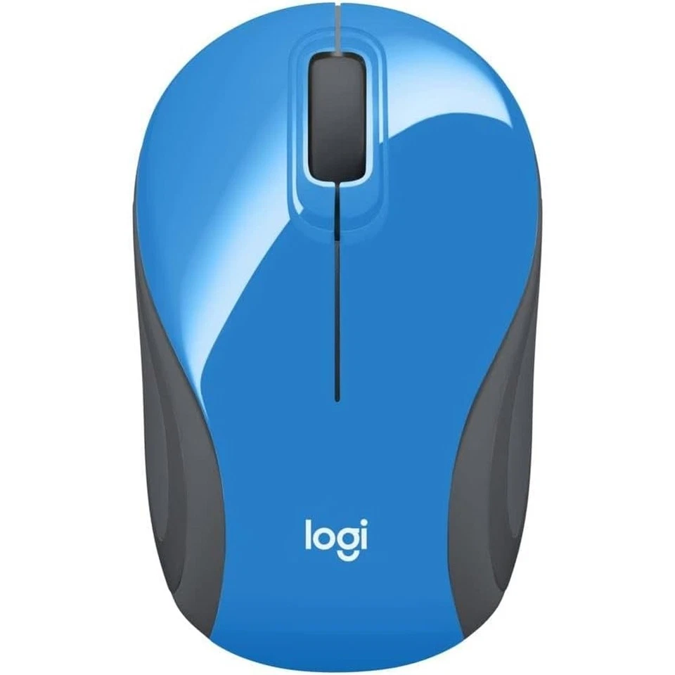 Logitech M187 Mini Kabellose Maus – Blau/Schwarz, Kompakt & Mobil - Bild 2 von 4